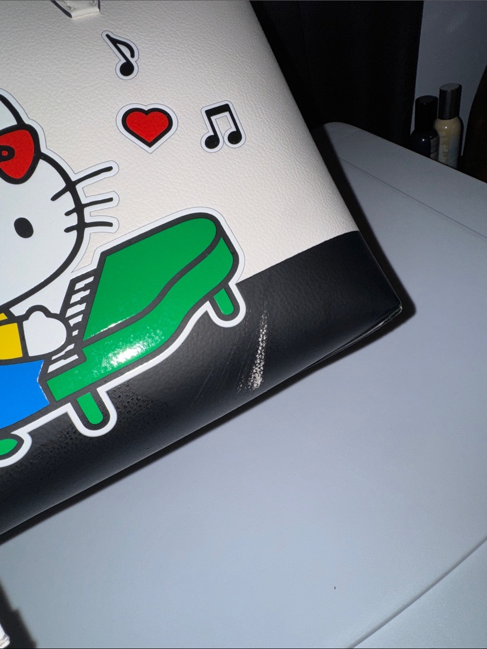 kate spade White Hello Kitty Graphic Leather Tote - Picture 6 of 6